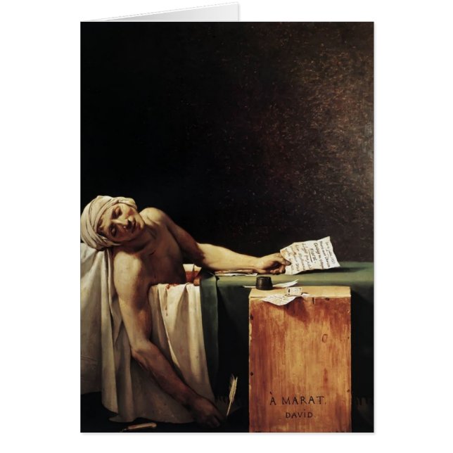 Jacques-Louis David la mort de Marat (Devant)