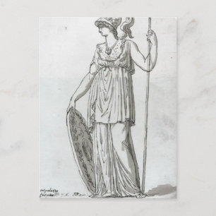 Jacques-Louis David: Minerva Postkarte