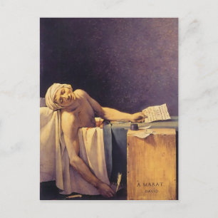 Jacques-Louis David Tod des Marat Postkarte