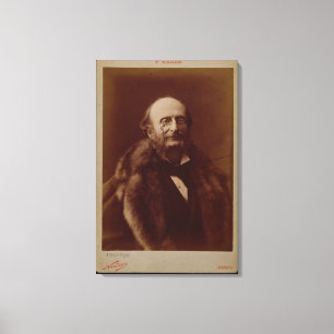 Jacques Offenbach (1819-80), deutscher Komponist, Leinwanddruck