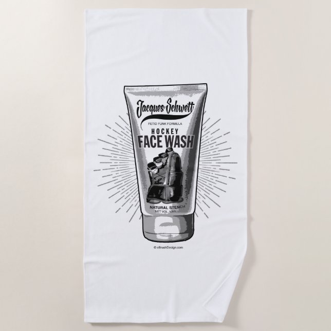 Jacques Schwett Face Wash Strandtuch (Vorderseite)