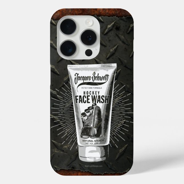 Jacques Schwett Hockey Face Wash Case-Mate iPhone Hülle (Rückseite)
