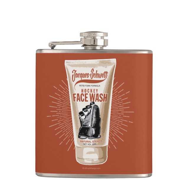Jacques Schwett Hockey Face Wash Flachmann (Vorderseite)