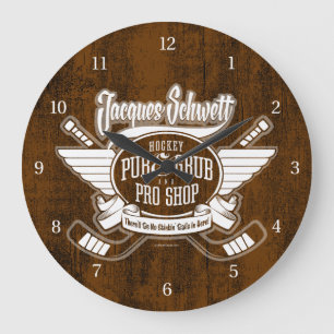 Jacques Schwett Hockey Pro Shop Große Wanduhr