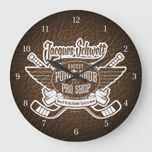 Jacques Schwett Hockey Pro Shop Große Wanduhr
