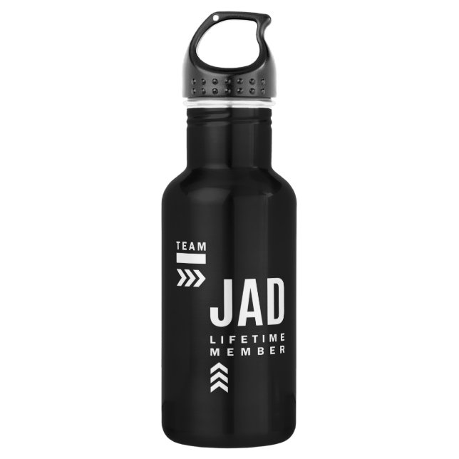 Jad Personalisiert Name Birthday Gift Edelstahlflasche (Vorderseite)