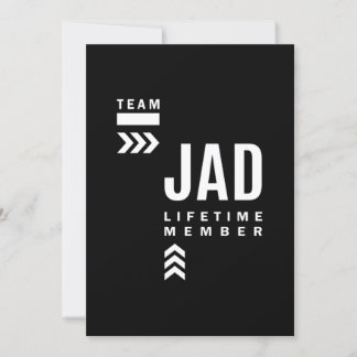 Jad Personalisiert Name Birthday Gift Einladung