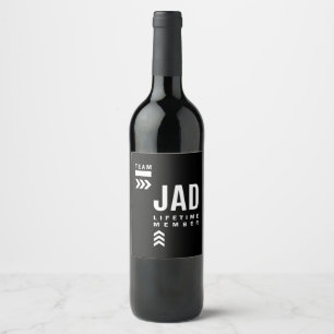 Jad Personalisiert Name Birthday Gift Weinetikett