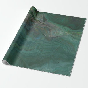 Jade 1 Abstrakte grüne Marmor-Geschenkpapier Geschenkpapier