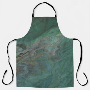 Jade 2 Deep Green Abstract Schürze