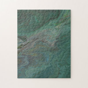 Jade 2 Tiefgrün Abstrakt