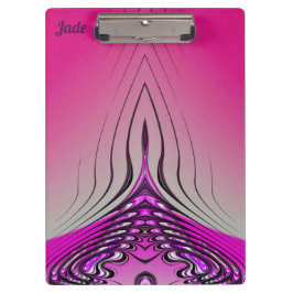 JADE ~ 3D! ~ Rosa Lila und schwarz Klemmbrett