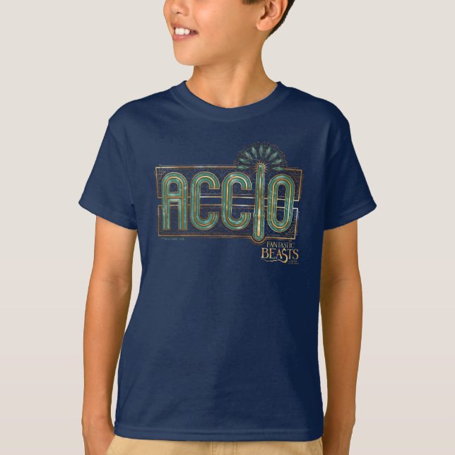 Jade Art Deco ACCIO™ Spell Graphic T-Shirt (Vorderseite)