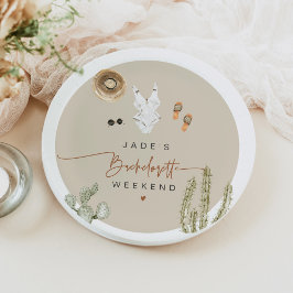 JADE Boho Wüste Cactus Scottsdale Vor dem Schleier Pappteller