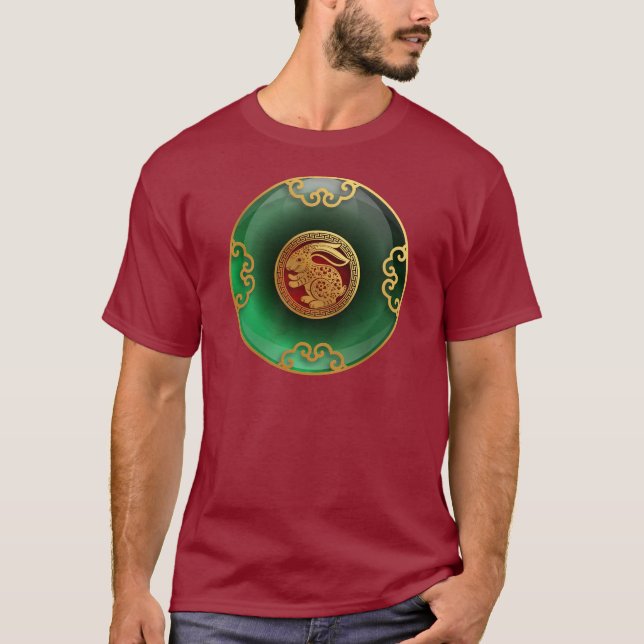 Jade Chinese New Year of the Rabbit T - Shirt (Vorderseite)