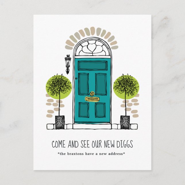 Jade Door Moving Ankündigung Postkarte (Vorderseite)