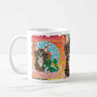 Jade-Drache Li Mao Katze Kunst Drache Getigerte Ka Kaffeetasse