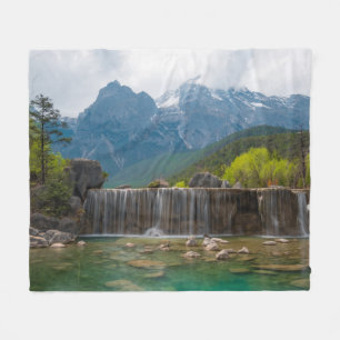 Jade-Drache-Schnee-Berg des blauer Mond-Tal- Fleecedecke