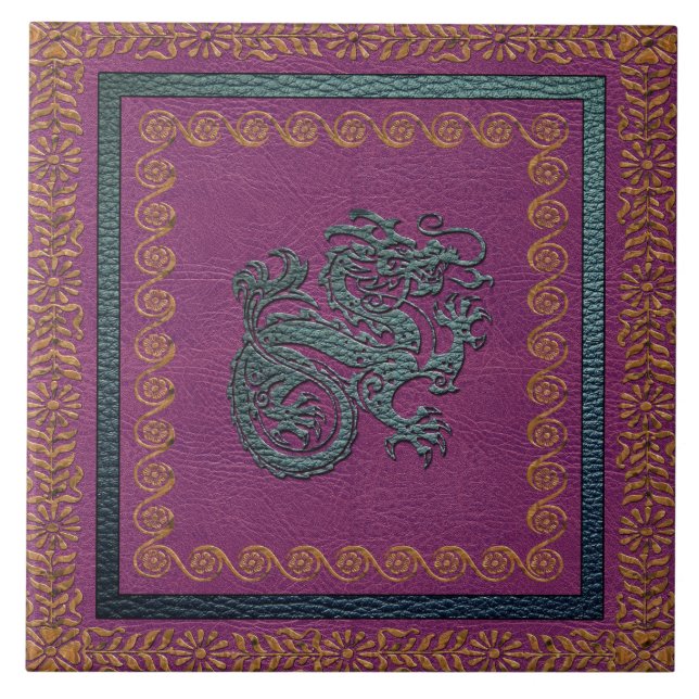 Jade Dragon (6" X 6") Keramik Foto Tile Fliese (Vorderseite)