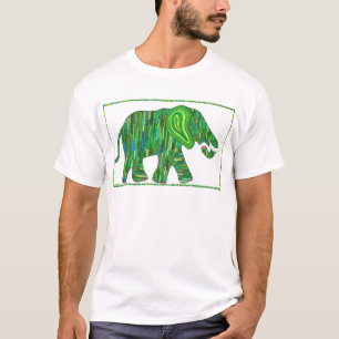 Jade-Elefant-Shirt Jerry grünes T-Shirt