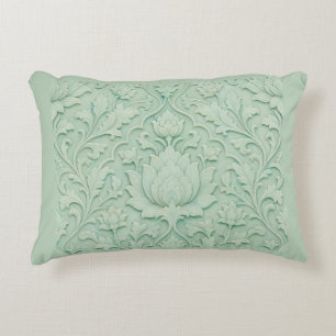 Jade Garten — Blasses Celadon Persisch Dekokissen