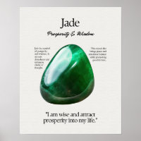 Jade Gem Crystal Meaning Card