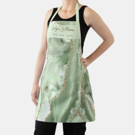 Jade Green Age Schönheit berufliche Schürze