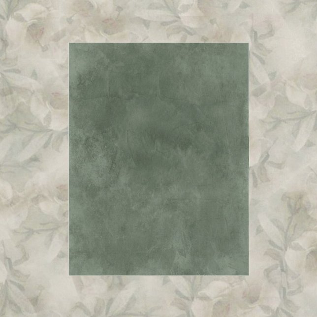 Jade Green and Floral Scrapbook Paper (Von Creator hochgeladen)