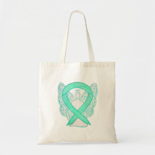Jade Green Awareness Ribbon Art Custom Sac fourre-
