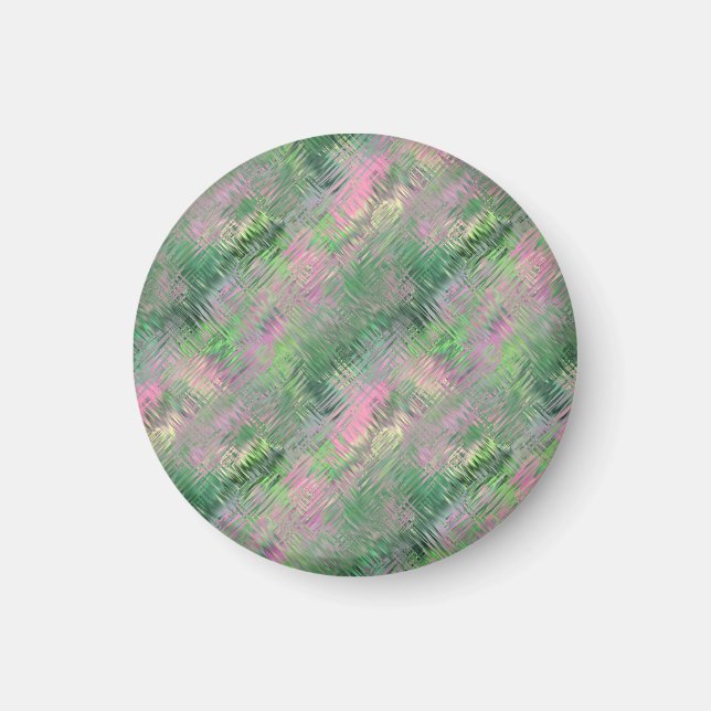 Jade Green Crystal Gel Pattern Magnet (Vorne)