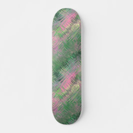 Jade Green Crystal Gel Pattern Skateboard