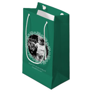 Jade Green Extravagant Wirbel Foto Frame Kleine Geschenktüte