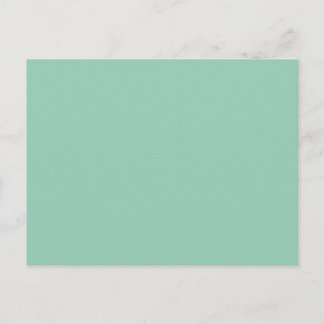 Jade Green Solid Color Postkarte