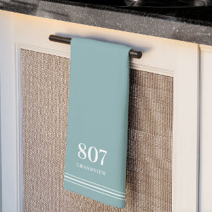 Jade   Hausnummer und Straßenname Geschirrtuch