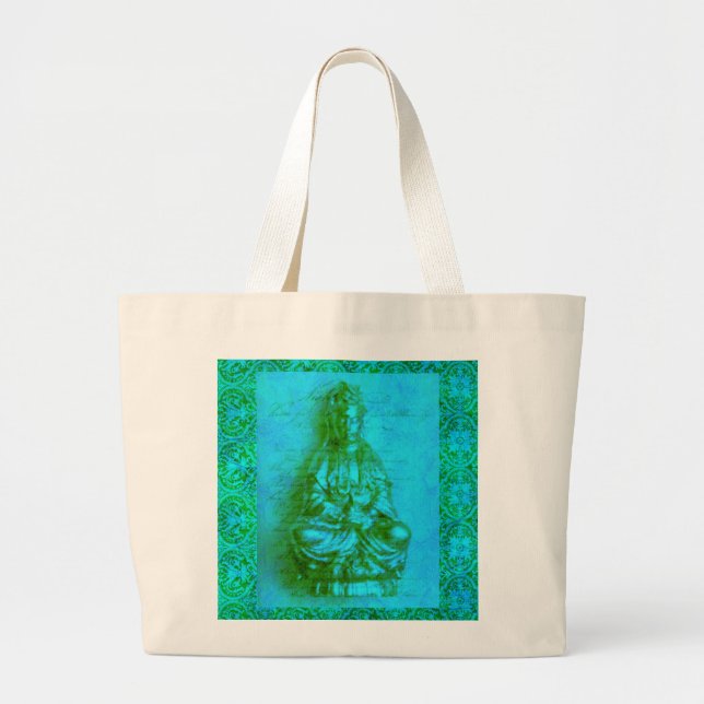 Jade Kwan Yin Jumbo Stoffbeutel (Vorne)