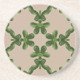 Jade Lattice in Beige Getränkeuntersetzer
