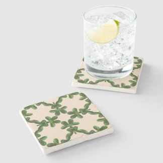 Jade Lattice in Cream Steinuntersetzer