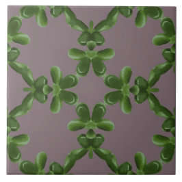 Jade Lattice in Dusty Lilac Fliese
