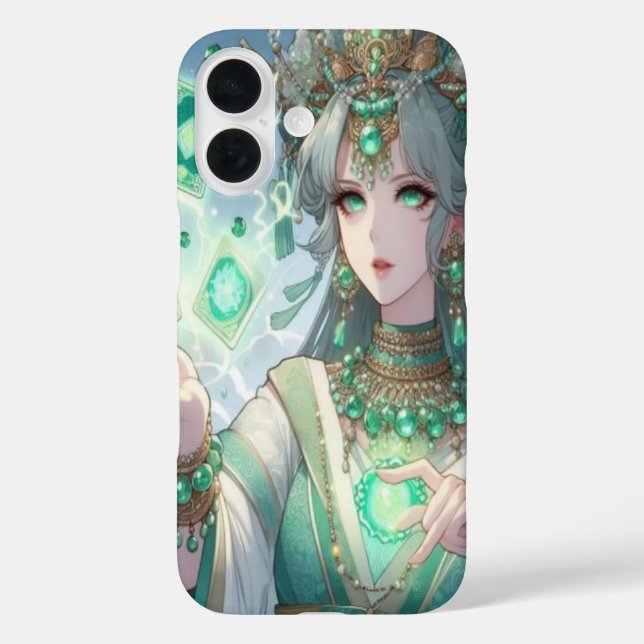Jade Tarot Caster iPhone Case (Rückseite)