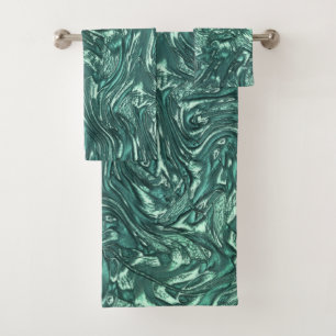 Jade texturé et teintes vert cyanique