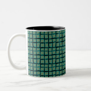 Jade und Türkis mit Gold Zweifarbige Tasse