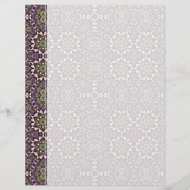 Jade & Violet Kaleidoscope Pattern (Vorderseite)