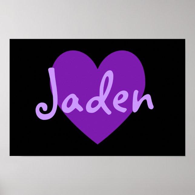 Jaden in Lila Poster (Vorne)
