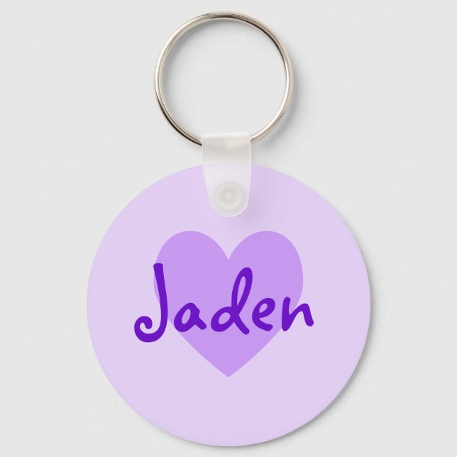 Jaden in Lila Schlüsselanhänger (Vorderseite)