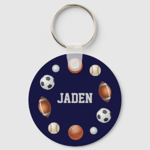 Jaden World of Sports Key Chain - Blue Schlüsselanhänger