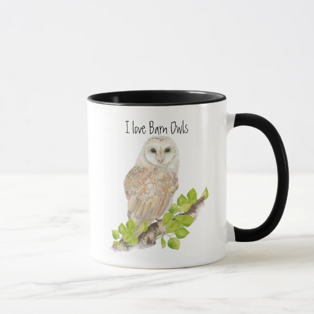 J'adore Barn Owl Mugs (Droite)