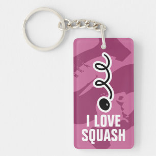 j'adore jouer au porte - clé de squash avec l'impr