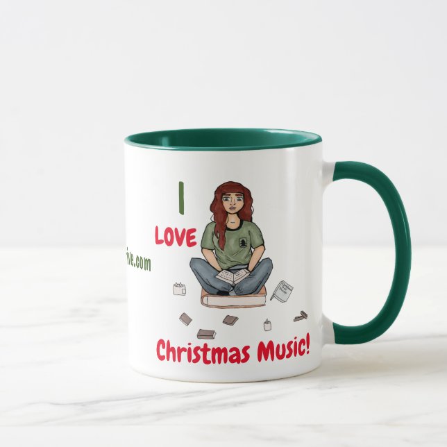 J'adore la musique de Noël ! Mug (Droite)