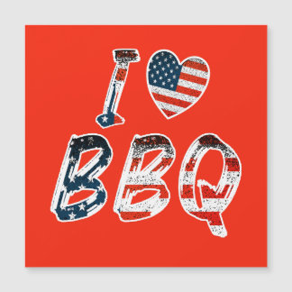 J'adore le barbecue, la carte magnétique patriotiq