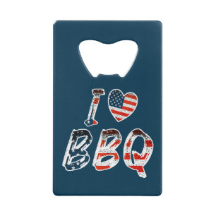 J'adore le barbecue, patriotique américain